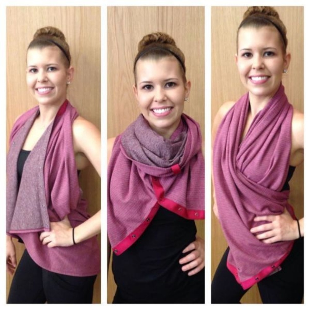 Lululemon Vinyasa scarf Rulu Bumble berry bordeaux